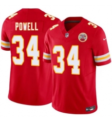 Men's Kansas City Chiefs #34 ShunDerrick Powell Red 2026 F.U.S.E. Vapor Untouchable Limited Football Stitched Jersey