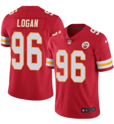 Men's Nike Kansas City Chiefs #96 Bennie Logan Red Team Color Vapor Untouchable Limited Player NFL Jersey